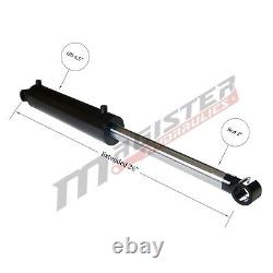 Hydraulic Cylinder Welded Double Acting 4 Bore 8 Stroke Cross Tube 4x8 NEW