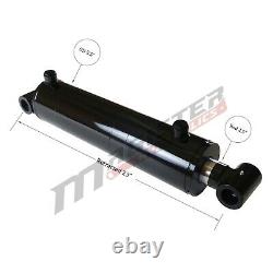 Hydraulic Cylinder Welded Double Acting 5 Bore 12 Stroke Cross Tube 5x12 NEW