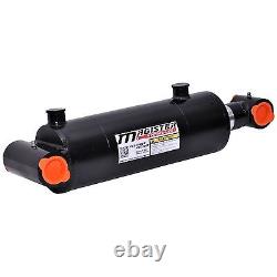 Hydraulic Cylinder Welded Double Acting 5 Bore 48 Stroke Cross Tube 5x48 NEW