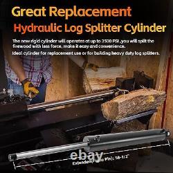 Hydraulic Log Splitter Cylinder Double Acting 5 Bore x 24 Stroke 2Rod 3500psi
