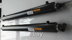 Hydraulic cylinder 3Bore x 30Stroke x 39 Retracted, tang & Cross, Trailer