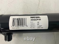 MAXIM 288-309 Hydraulic Cylinder, 2 Bore, 8 Stroke 6FDE0