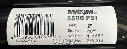 Maxim 218-315 Hydraulic Cylinder, 48 Stroke, 2 Bore, 1.25 Rod, 6fcv2, New