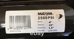 Maxim 218-364 Hydraulic Cylinder, 16 Stroke, 4 Bore, 1.5 Rod, 6fda9, New