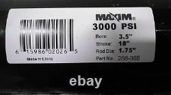 Maxim 288-355 3.5 In Bore Dia 18 In Stroke L Heavy Dty Welded Hydraulic Cylinder