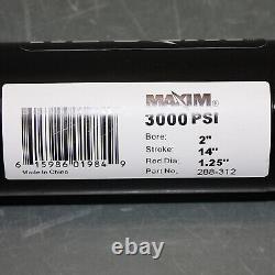 Maxim Welded Hydraulic Cylinder 288-312, 2 Bore, 14 Stroke, Double Acting