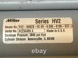 Miller 2 bore X 6 stroke hydraulic cylinder 3000 psi HV2
