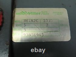 Miller H61R2C Hydraulic Double Acting Cylinder 5 Bore 3 Stroke 2330 PSI Flange
