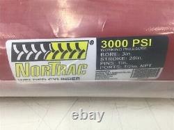 NORTRAC Heavy-Duty Welded Hydraulic Cylinder 3,000 PSI 3in Bore 20in Stroke