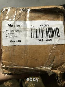 New MAXIM 288-316 Hydraulic Cylinder, 2 In Bore, 24 In Stroke, 1.25 Rod Dia