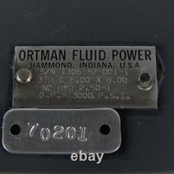 Ortman 3TH 6 Bore 8 Stroke Hydraulic Clevis Cylinder With Namco Cylindicator