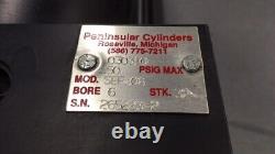 Peninsular Cylinder SEF808 Hydraulic Cylinder C30310 6 Bore 32 Stroke 250 PSIG