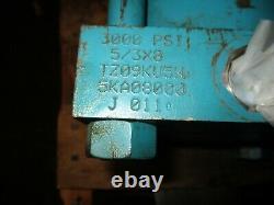 TJ Hydraulic Cylinder 5 Bore X 8 Stroke 3000 PSI 5X3X8 3 Rod TZ09KU5N5KA0800