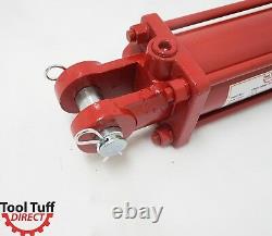 Tie Rod Cylinder, Hydraulic Double Acting, 3 Bore x 8 Stroke, NPT, 2500 psi