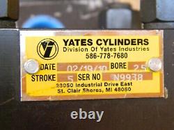 YATES 2-1/2 Bore X 5 Stroke Hydraulic Cylinder H6F-N2.5N-2.50N1.00T2-11