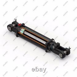 3 Bore, 24 Stroke, Tie Rod Hydraulic Cylinder would be translated as 'Cylindre hydraulique à tige de liaison, 3 alésages, 24 courses' in French.