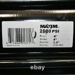 Cylindre Hydraulique Maxim Tie-rod 218-360, 4 Bore, 8 Avc, Double Action