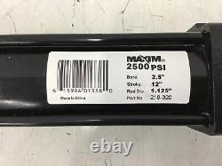 Maxim 218-320 Cylindre Hydraulique 2.5 Bore 12 Stroke