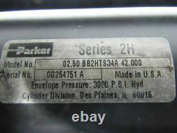 Parker 0.250bb2hts34a42.000 Série 2h 2-1/2 Bore 42 Cylindre Hydraulique