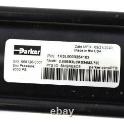 Parker 2,00bb3lcrs34m2.750 Cylindre Hydraulique Lourd 2 Bore 2,75