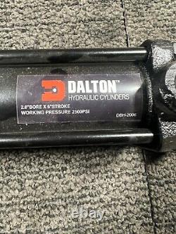 Vérin hydraulique à tirants Dalton DBH-2006, 2 pouces de diamètre x 6 pouces de course, 2500 PSI